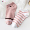 FR-P250 Kaos Kaki Wanita Motif Kartun Kucing Lucu Pink Cat Fashion Korea Kaus Kaki Pendek Wanita Ankle Socks. 