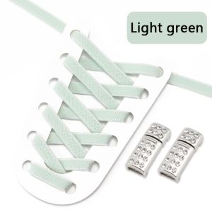 1 Pair Elastic Shoelaces Without Ties Diamond Metal Lock No Tie Shoe Laces for Sneakers Running Tennis Lazy Shoelace Accessories