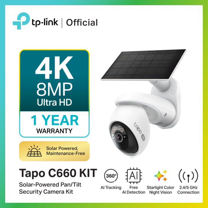 C660 TP-Link Tapo C660 KIT Solar-Powered Pan/Tilt Security Camera Kit ความ ...