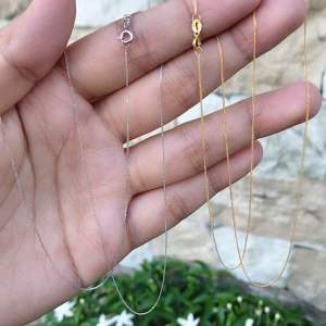 GoldandJewel 18K Saudi Gold Foxtail chain necklace real pawnable jewelry