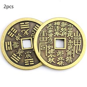 2pcs Uang Koin Cina Kuno 4.5cm Coin Cina Koin Fengshui Koin Hoki Feng Shui