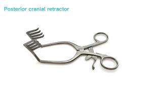 QSWTITAN Orthopedic Cerebellar Retractor Self‑Retaining 4x4 Prongs Stainless Steel Veterinary Instrument