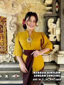 kebaya airflow lengan lonceng  Bahan kain kringkel yg tebel dan adem  tangan lonceng  kancing klepet  Size :MLXL