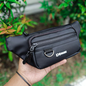 Waistbag Pria Bahan Bimo Halus Waterproof Minimalis | Tas Selempang Outdoor Sporty