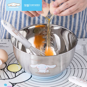 CHEFMADE Cinnamoroll 304 Stainless Steel 20cm Kitchen Household Round Egg Bowl Mixing Basin Cream Pot CL5008