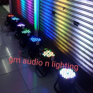 Lampu Parled 54x3w RGBW lampu panggung lampu dekorasi