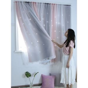 Tirai Gorden Jendela Tempel Tanpa Paku Dan Bor Gorden Blackout Magic Velcro