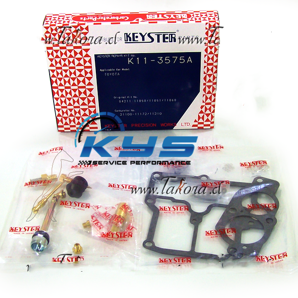 KEYSTER JAPAN CARBURETOR REPAIR KIT (CARB KIT) K113575A ,K113607A TYT EE80,EE90,EE100,EP70