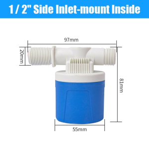 Automatic Water Level Control Valve Water Tank Float Valve Toilet Float Valve 1/2 | 3/4 Side & Top Entry TOLUS