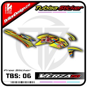 Stiker Striping Motor Verza - Stiker Sticker Striping Variasi Motor Verza. TBS.06
