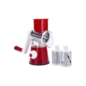 ที่ตัดผักมือหมุนสำหรับการทำอาหารที่บ้านและปิกนิกกลางแจ้งใช้เครื่องมือหั่นผลไม้ด้วยมือพร้อมฐานกันลื่น