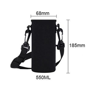 Quivlox 420ml-1500ml Portable Water Bottle Carrier Insulated Cup Cover Bag Holder Pouch with Strap Sports Bottle Covers