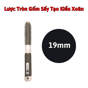 Lược Tròn Gốm Sấy Tạo Kiểu Xoăn Đủ Size Lược Cao Cấp dùng tạo kiểu tóc nhìu size.