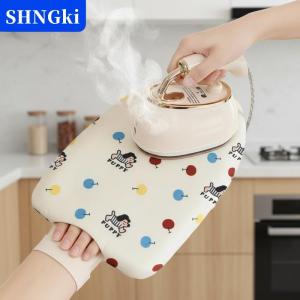 SHNGki Găng tay cách nhiệt kèm bàn ủi cầm tay máy là hơi quần áo gia dụng găng tay chống nước chống hơi nước giá đỡ bàn ủi mini tiện lợi