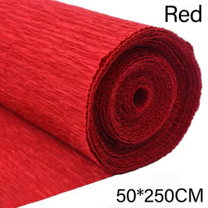50*250cm | Crepe Paper Roll Decoration DIY Handmade Gift Material Paper Thickened Curl Paper