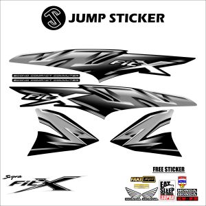 Stiker Striping Supra Fit X grafis variasi 001