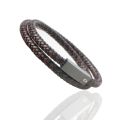 Guteninc - Gelang Kulit Two Layer Black Guten Bracelet. 