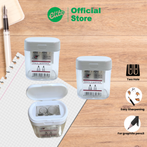 ELITE Japanese Sharpener [SH2HC] | Double Hole | Jumbo Pencil | Easy Sharpener