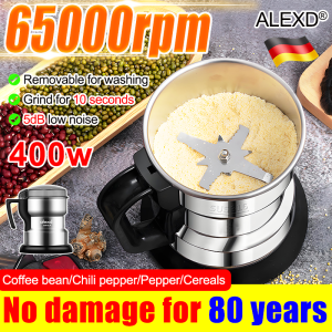 ⚡No damage for 80 years⚡ 80000rpm coffee mixer grinder food processor coffee bean grinder spice grinder machine electric grinder blender electric chopper food processors grinders chopper small blender and grinder mini grinder 研磨机