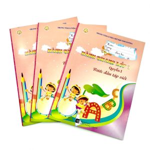 Vở bước đầu tập viết Bút mài thầy Ánh cho học sinh mầm non