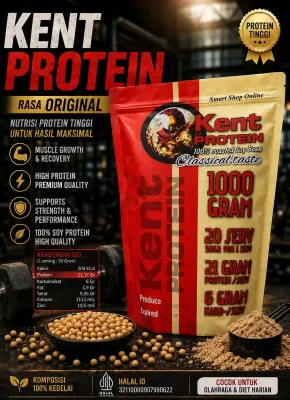 Kent Protein Susu Bubuk Kedelai Whey Protein Casein - Kemasan 1 Kg
