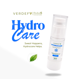 VERDEFY Hydrocare Anti-Perspirant and Antibacterial Deodorant for Hyperhidrosis Sweat Control for Men and Women