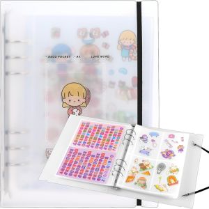 Reusable Sticker Book 100 Sheets Sticker Collecting Album Sticker Collection Accessories Activity Sticker Album for Collecting Stickers Labels A6