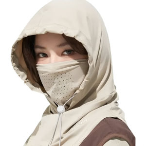 Sunscreen face mask and hat all-in-one sun hat