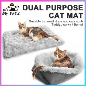 Tempat Tidur Kucing Anjing: Sarang Kucing Cat Bed & Alas Bulu Kasur Kucing Anjing