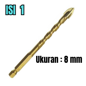 Mata Bor Multifungsi Untuk Beton Keramik Kaca Granik Tembok Kayu Bentuk Tombak Mata Bor Set Komplit