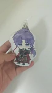 Love And Deepspace Rafayel Plush Squeaky Stuffed Chibi Warrior Design Soft Collectible Figure For Shelf Showcase Display Otaku Room