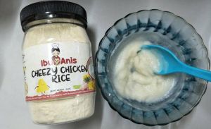 IBU ANIS INSTANT PORRIDGE - White Rice Baby Porridge for 6 Months and Above - Homemade Baby Food with Travel-Friendly Powder