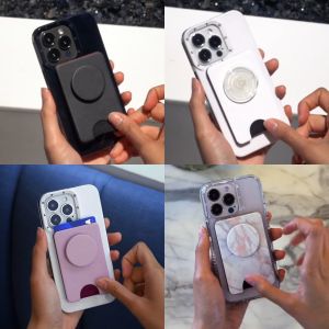 PopSockets PopWallet+ for MagSafe | Ví Tiền Gắn Điện Thoại Tiện Dụng Và Dễ Thương Sành Điệu Cho Nam Nữ | Chân Đế Giá Đỡ MagSafe Cho Điện Thoại