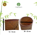 Keranjang Bambu Vintage Premium Berkualitas - Keranjang Anyaman Tangan Tradisional Natural Murah. 