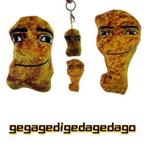 CRNGW Plush Chicken Leg Keychain yellow Friend Gift Chicken Nuggets Key Ring gegagedigedagedago plush toy Food Pendant students