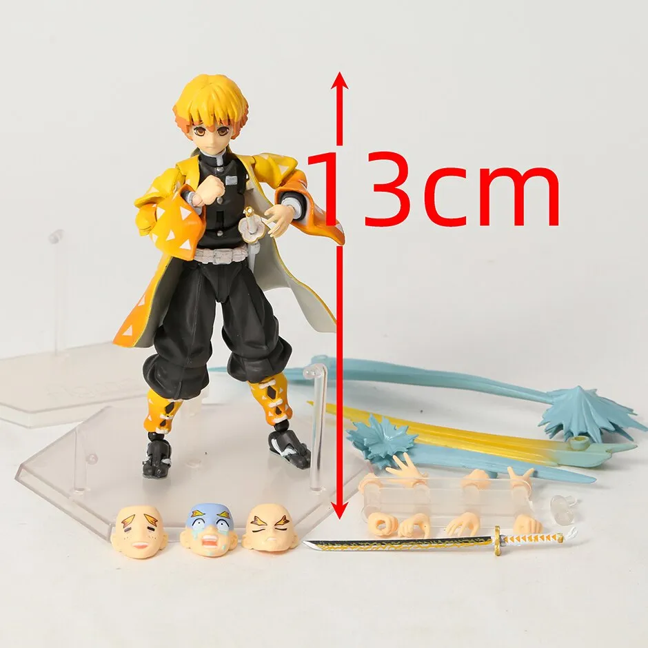 Max Factory Figma Demon Slayer: Kimetsu No Yaiba - Kyojuro Rengoku, Action Figure 15 Cm, Con Parti Del Viso E Effetti Fiamma - 6
