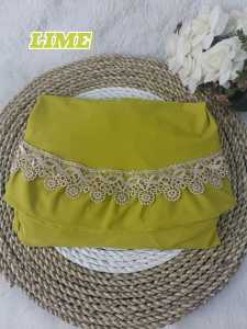 Hijab / Jilbab / Bergo / Kerudung / Khimar Instan Jersey Renda / Model Bergo Serut Renda Rempel Renda Terbaru TermurahTerjangkau dan Terlaris Kerudung Wanita/ Muslimah Hijab.Bisa COD