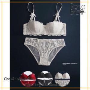 Bộ đồ lót quả ngang có gọng đệm mỏng ren gợi cảm mới S051