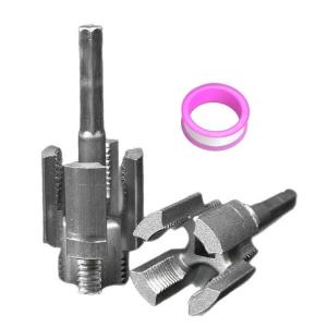1/2 3/4 Water Pipe Thread Opener Internal External Integrated Water Pipe Wire Opener For Electric Drill