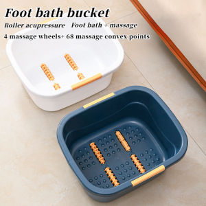 Foot bath bucket household insulation footbath with massage function environmentally friendly PP plastic thickening