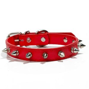 BETTERFORM Harp Spiked Studded Adjustable Rivets Dog Collars Neck Strap Pet Collar Anti-Bite