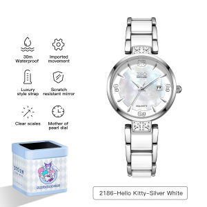 ZGO x Sanrio Hello Kitty นาฬิกาผู้หญิง แฟชั่น เรืองแสง กันน้ำ ไอเดียของขวัญสุดพิเศษ 2186