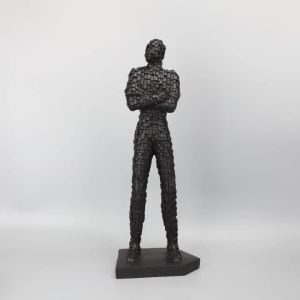 xpkQ Abstract Mosaic Texture Figurines Resin Modern Human Sculpture Desktop Art Decor Living Room Ornament Minimalist Home Decor P7Q2M