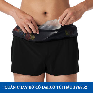 Quần Chạy Bộ Có Đai Quanh Bụng Đựng Bình Nướcgelmuối.Túi Hậu Có Khóa Kéo Đựng Điện Thoại