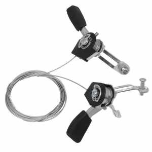 1 Pair 3x6&3x7 Thumb-Tap Bike Bicycle Shifter Levers Derailleur Bicycle Speed Controller with Wire