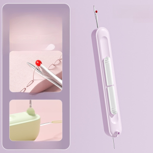 New dual-purpose needle threader and seam ripper Elderly home needle thread remover Multifunctional 2in1