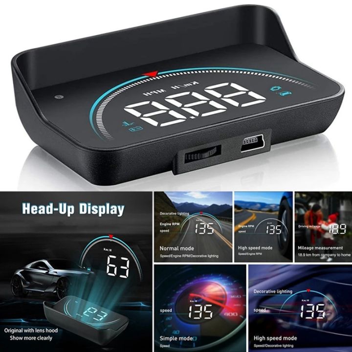 Car M8 OBD2 UP Display HUD Code Reader, Speedometer/RPM/Water ...