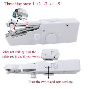 // Compact Handheld Sewing Device - Battery Operated for On-the-Go Clothing Fixes