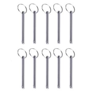 10Pcs/Pack Carbon Steel BallHead Locking Pin 8x60mm for Quick Releases and Reliable Fixation