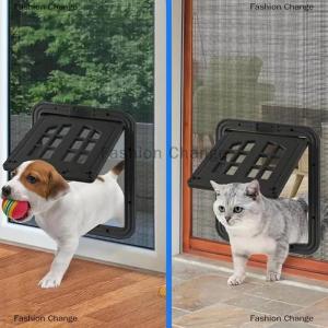 [COD] Fashion Change Dog Screen Door CatsScreen Door Pet Screen Door Flap Opening Dog Door For Screen Door Magnetic Self-Closing Screen Door For Dogs Cats